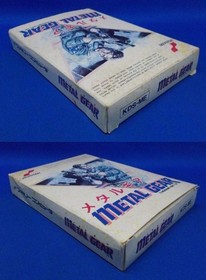 Metal Gear W/Box Manual Famicom FC NES Rare Retro Good Used Game NTSC-J Japan