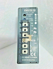 Nemic Lambda EWS15-15 Power Supply 15V 1.1A 85-250V AC 47-63Hz Made in Malaysia