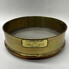 New Dual 12” Brass .250" Usa Standard Testing Sieve 6.3mm / 6350µm 1/4in Astm