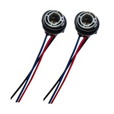 2PCS 1157 LED Bulb Socket, Waterproof Turn Signal Brake Tail Light Socket for