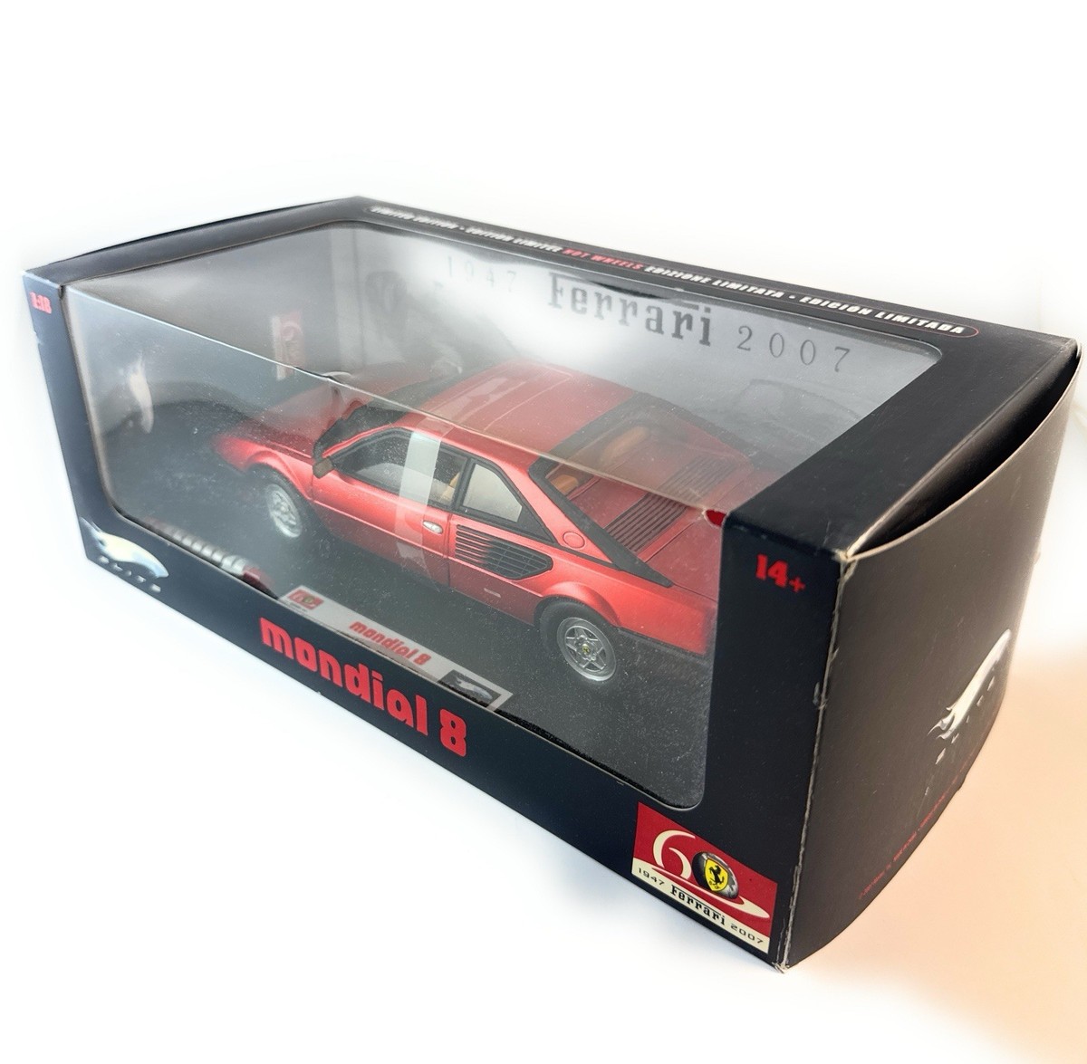 デカール加工品 1/18 Mattel Elite フェラーリ モンディアル 8 HOT WHEELS ELITE 60TH ANNIVERSARY FERRARI MONDIAL 8 RED 1/18 MODEL