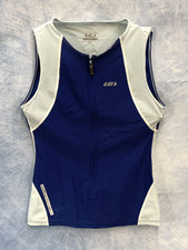 NWT Louis Garneau Women's XL Triathlon Sleeveless Zippered Front Mesh Panels Top