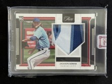 2022 Panini Three and Two #RJ-JK Jackson Kowar Rookie Jerseys Holo Silver #/10