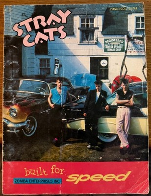 Stray Cats Built for Speed 1982 Piano Vocal Guitar Songbook Brian Setzer