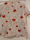 Dickies Women's Two Pocket Short Sleeved Scrub Top With Heart ❤️ Designs — photo 5