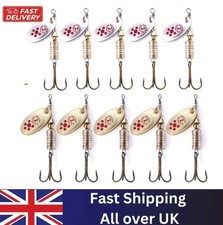 10 MEPPS IMITATION FISHING SPINNERS SIZE 2 FOR TROUT, SALMON,PERCH,PIKE 4g