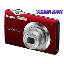 Nikon COOLPIX S3000 Digital Camera 12.0 MP 4x Optical Zoom with Accessories Red