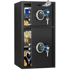 Second-hand 7.0 Cub Safe Box, Home Safe with Deposit Slot and Backlit Keyboard