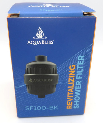 AquaBliss High Output Shower Filter Matte Black SF100-BK