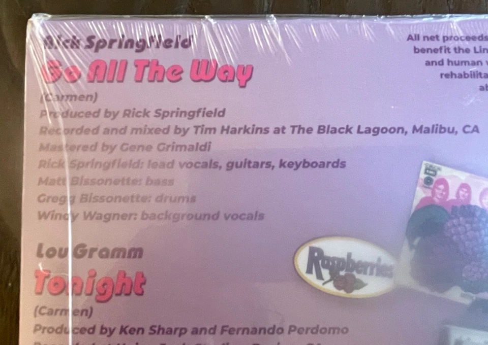 NEW 7" Single RICK SPRINGFIELD Go All The Way/LOU GRAMM Tonight RASPBERRIES Play - Image 3 of 4