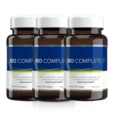3 PACK 60Caps Bio Complete 3 Capsules Prebiotic Probiotic Postbiotic Supplement