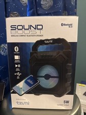 Tzumi SoundBoost Wireless Compact Bluetooth Speaker BRAND NEW