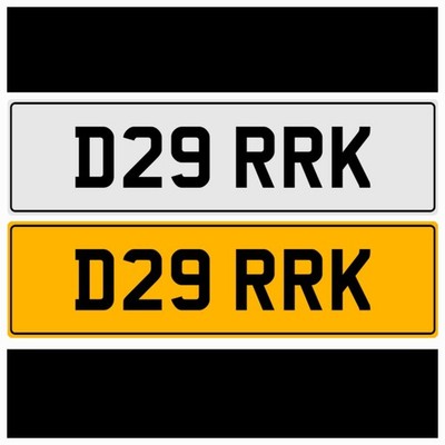 D29 RRK DEK DECKS DEREK DEEK DERIK OLD 3X3 REG PRIVATE REGISTRATION NUMBER PLATE