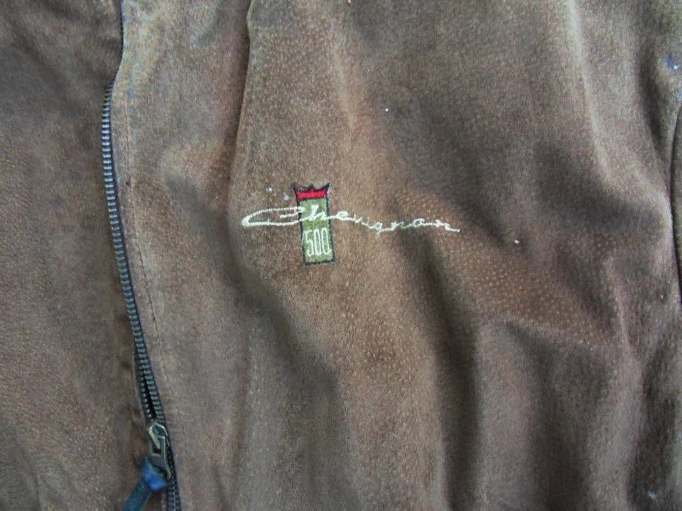 Blouson teddy bombers en daim Chevignon  vintage made in France - Photo 3/4