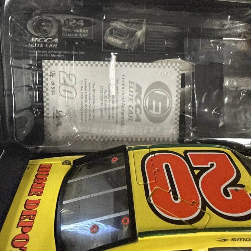 Tony Stewart #20 Subway 2008 Camry Elite 1 de 504 Nascar modelo diecast con caja Foto 2 de 4