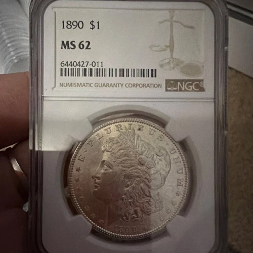 1890 Morgan Dollar $1 NGC MS 62 Silver Coin 6440427-011