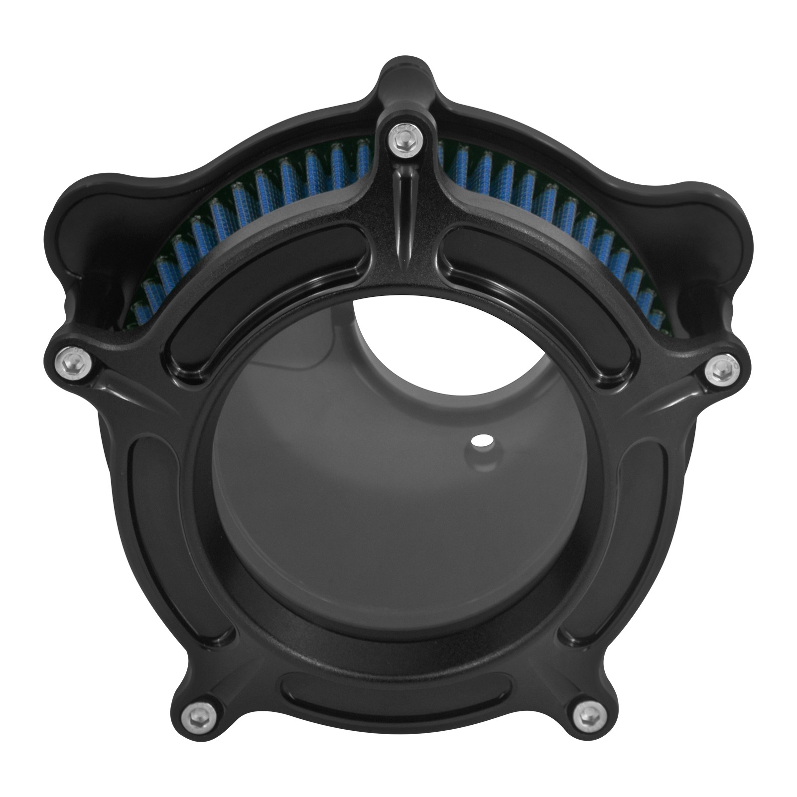 Air Cleaner Blue Intake Filter System Black Kit For Harley M8 Touring Softail