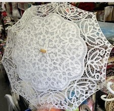 Ivory Lace Parasol Umbrella for Wedding Bridal And Any Kind Of Party Photo