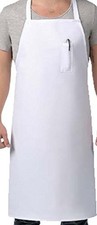 SUNRISE White Apron with Pocket on Top One Size - With Pocket