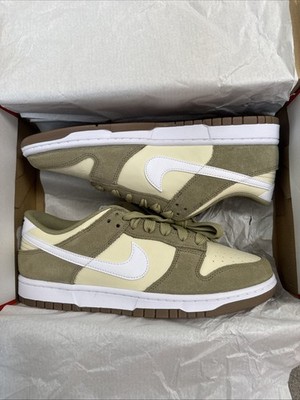 Größe UK 10 - Nike Dunk Low Neutral Olive Green Khaki Brown White Grey - UVP 120£