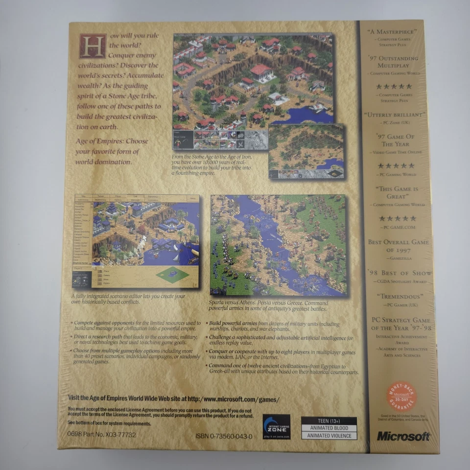 Age of Empires, 1998, Big Box, New & Sealed - Image 3 of 4