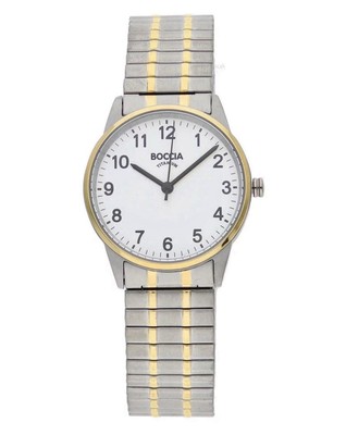 Boccia Damenuhr 3369-02.Titan.Zugband.Neue Uhr+Etikett.2 Jahre Garantie ab Kauf