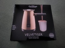 Image of Hotel Chocolat Velvetiser Hot Chocolate Machine - Charcoal with Two Cups NEW