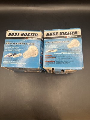 Black & Decker Dust Buster VF08 Replacement Filter 2 Pack Gray CHV1408 1568 1688