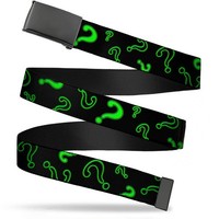 `Blank Black 1.25`` Buckle - Question Mark Scattered2 Black/ (Us Import) ACC NEU