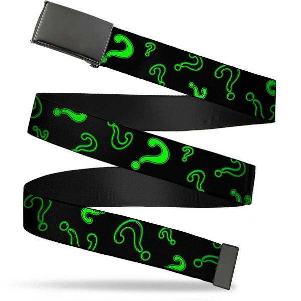 `Blank Black 1.25`` Buckle - Question Mark Scattered2 Black/ (Us Import) ACC NEU-image