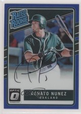2017 Panini Donruss Optic Blue Prizm 14/75 Renato Nunez #RRS-RN Auto 0g4