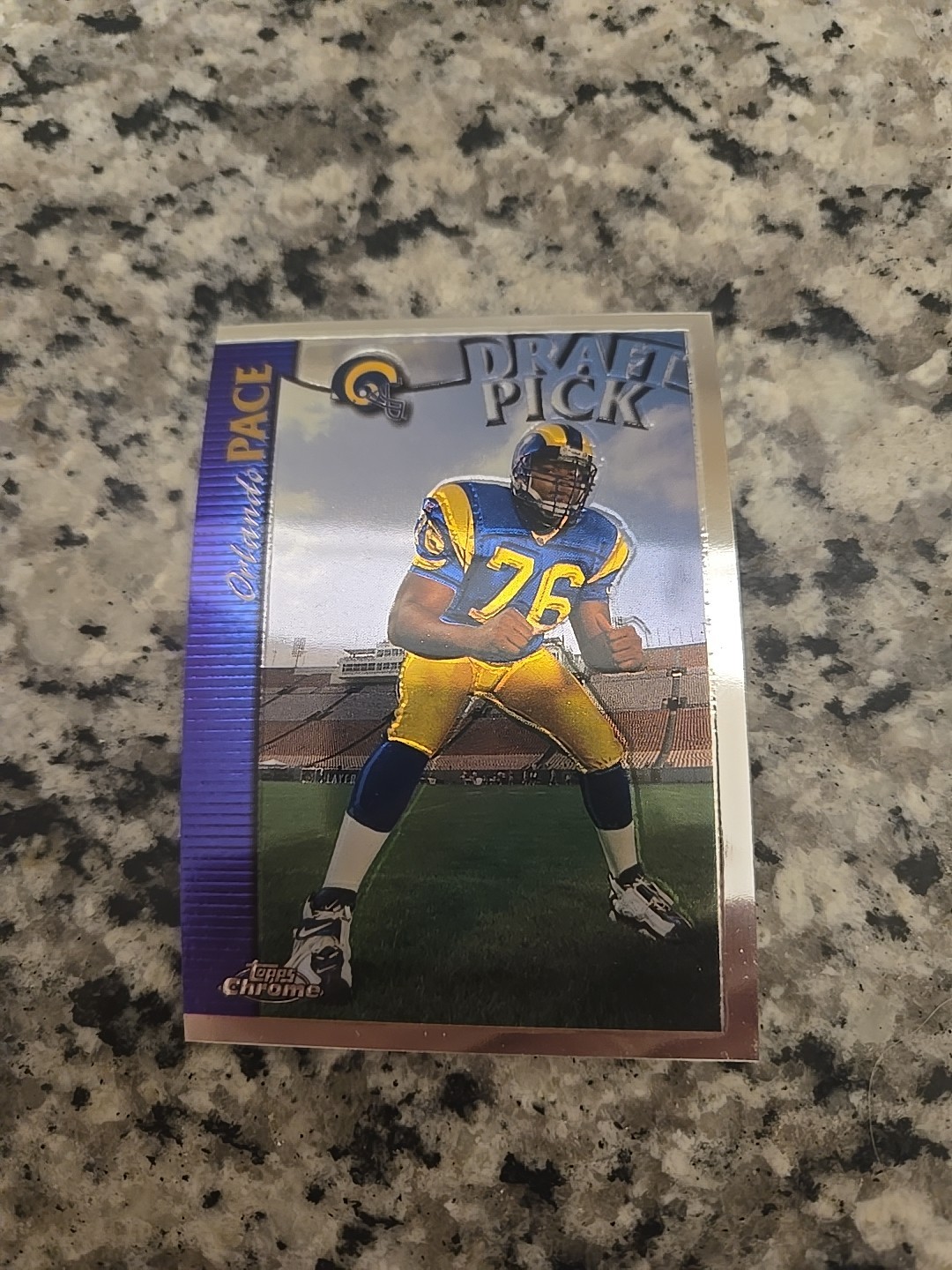 Orlando Pace 1997 Topps Chrome Rookie RC #153 St. Louis Rams HOF Mint.