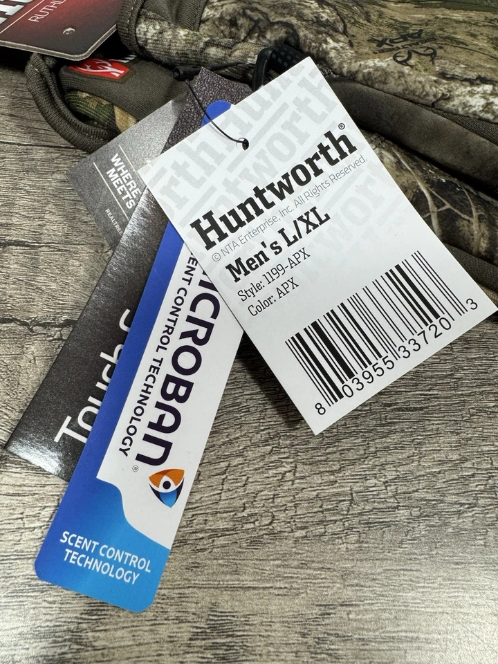 Huntworth Men's L/XL 5-Finger Stealth Hunting Glove Realtree APX Camo - Image 3 of 4