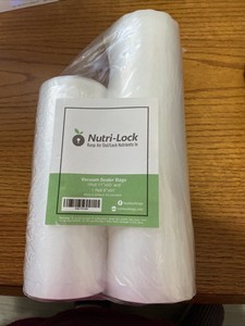 Nutri-Lock Vacuum Sealer Bags 1 Roll 11"x50' and 1 Roll 8"x50' NEW Sealed Set