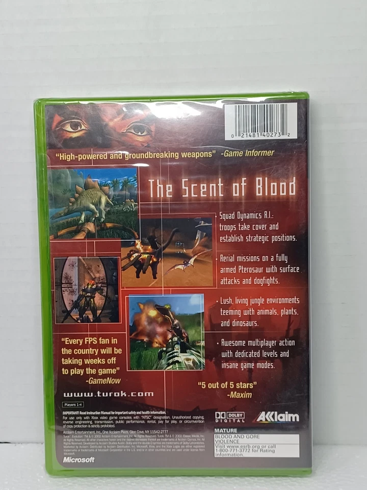 Turok Evolution For Original Xbox Brand New Sealed - Image 2 of 4