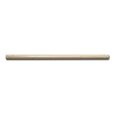 M18P Crema Marfil Marble 3/4x12 Pencil Liner Trim Molding Polished