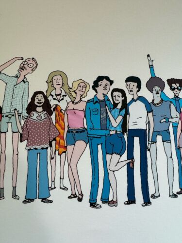 Wet Hot American Summer Orig Print 19x13 By Andy Ristaino Signed/Numbered 5/20 - Picture 1 of 13