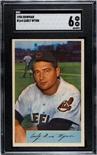 1954 Bowman EARLY WYNN Indians #164 SGC 6 EX/NM Condition