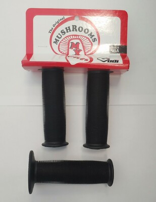 OLD SCHOOL BMX ODI MUSHROOM GRIPS BLACK | eBay