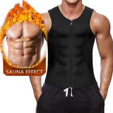 Men's Slimming Shapewear Hot Neoprene Vest Body Shaper Sweat Shirt Waist Trainer