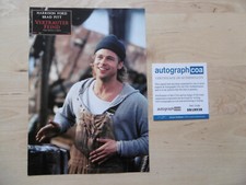 Brad Pitt Original Autogramm signed A4 Lobbycard "Vertrauter Feind" ACOA