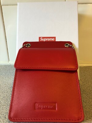 Supreme Leather ID Holder + Wallet FW18 BNIB Totally Dead Supreme Leather ID Holder + Wallet FW18 BNIB Totally Dead