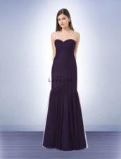 Q20 BILL LEVKOFF 1230 SZ 12 PLUM STRAPL BRIDESMAID PARTY FORMAL DRESS GOWN 275