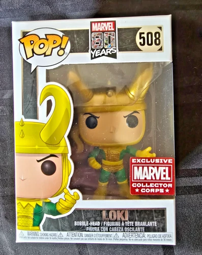 Funko POP! Marvel 80 Years LOKI #508 Marvel Collector Corps Exclusive