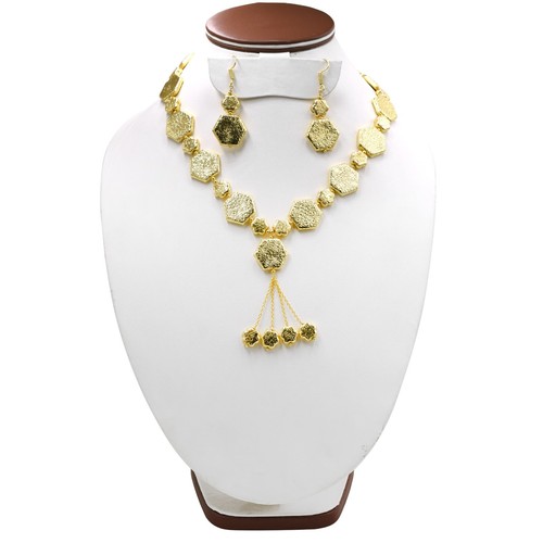 Set di collane indiane placcate in oro, gioielli da sposa Bollywood