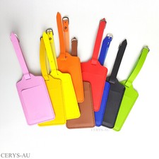 Luggage Bag School Travel Suitcase Address Tag Tags Label PU Synthetic Leather