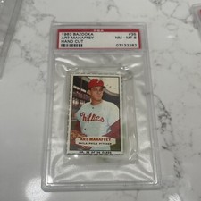 1963 BAZOOKA Art Mahaffey Hand Cut PSA 8 HIGH GRADE Low Pop! EXCELLENT!