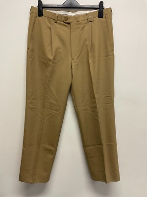BURBERRY HIGH RISE ANZUG HOSE WOLLMISCHUNG IN BEIGE W36 L28 TOP COND. 9192
