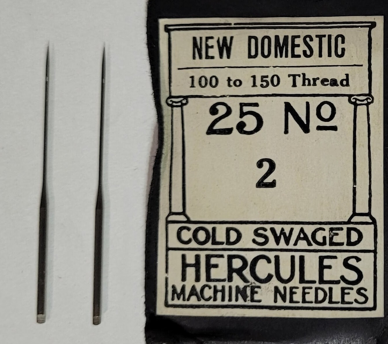Vintage NOS Sewing Machine Needles No. 2 Round Shank Old Style Antique