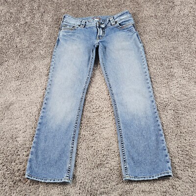 Silver Jeans Womens 29 Cropped Low Rise Light Wash Stretch